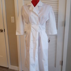 Vintage-looking White Nurse Uniform Dress